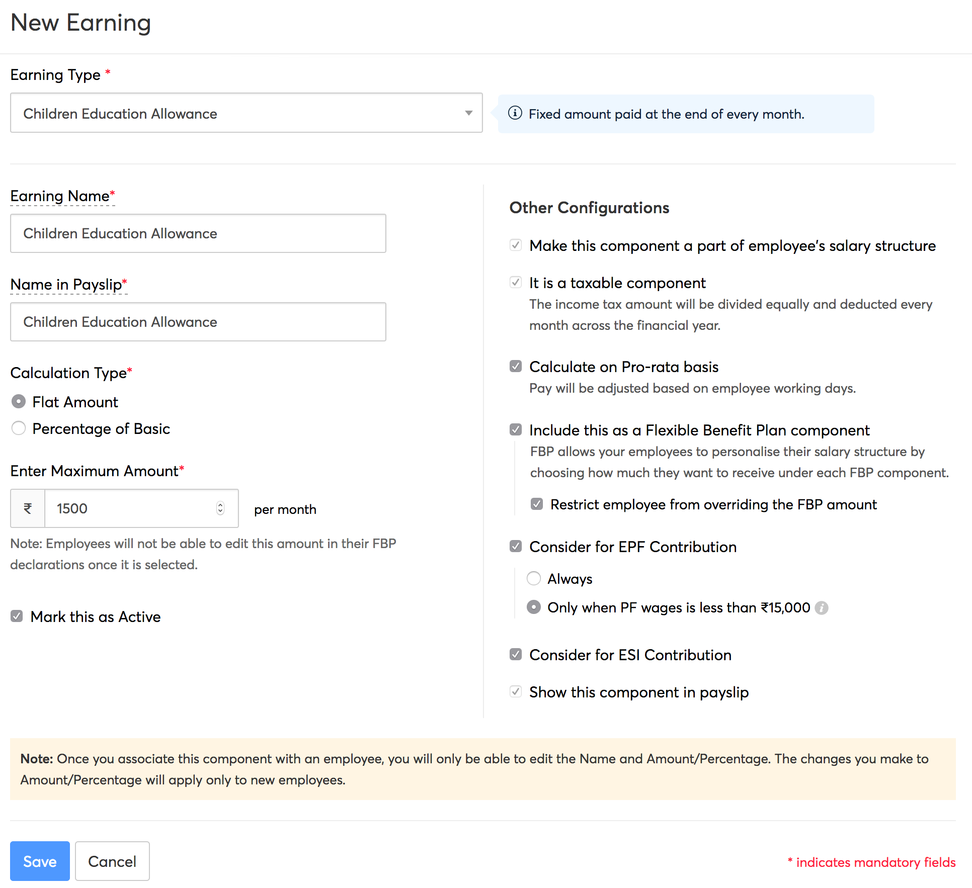 Payroll Deduction Chart