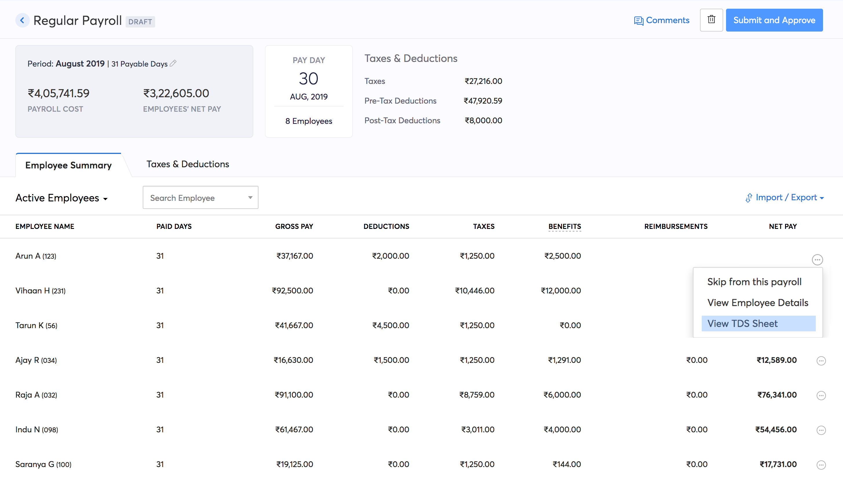 TDS Sheet