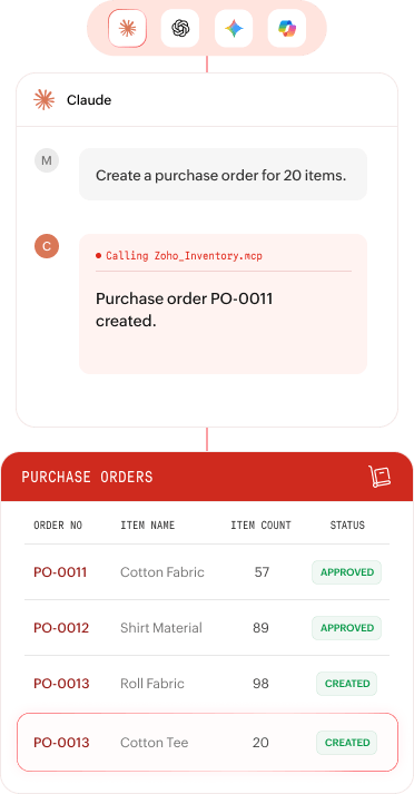 Purchase Management - AI & MCP | Zoho Inventory