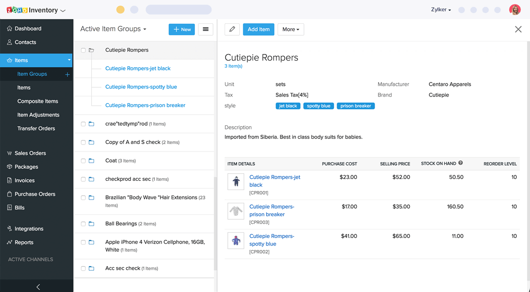 Item Grouping and Bundling | Ecommerce Inventory Software - Zoho Inventory