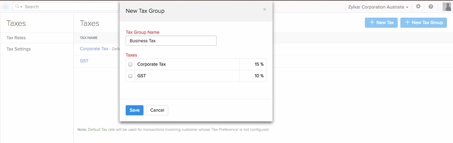 New Australia Tax Group