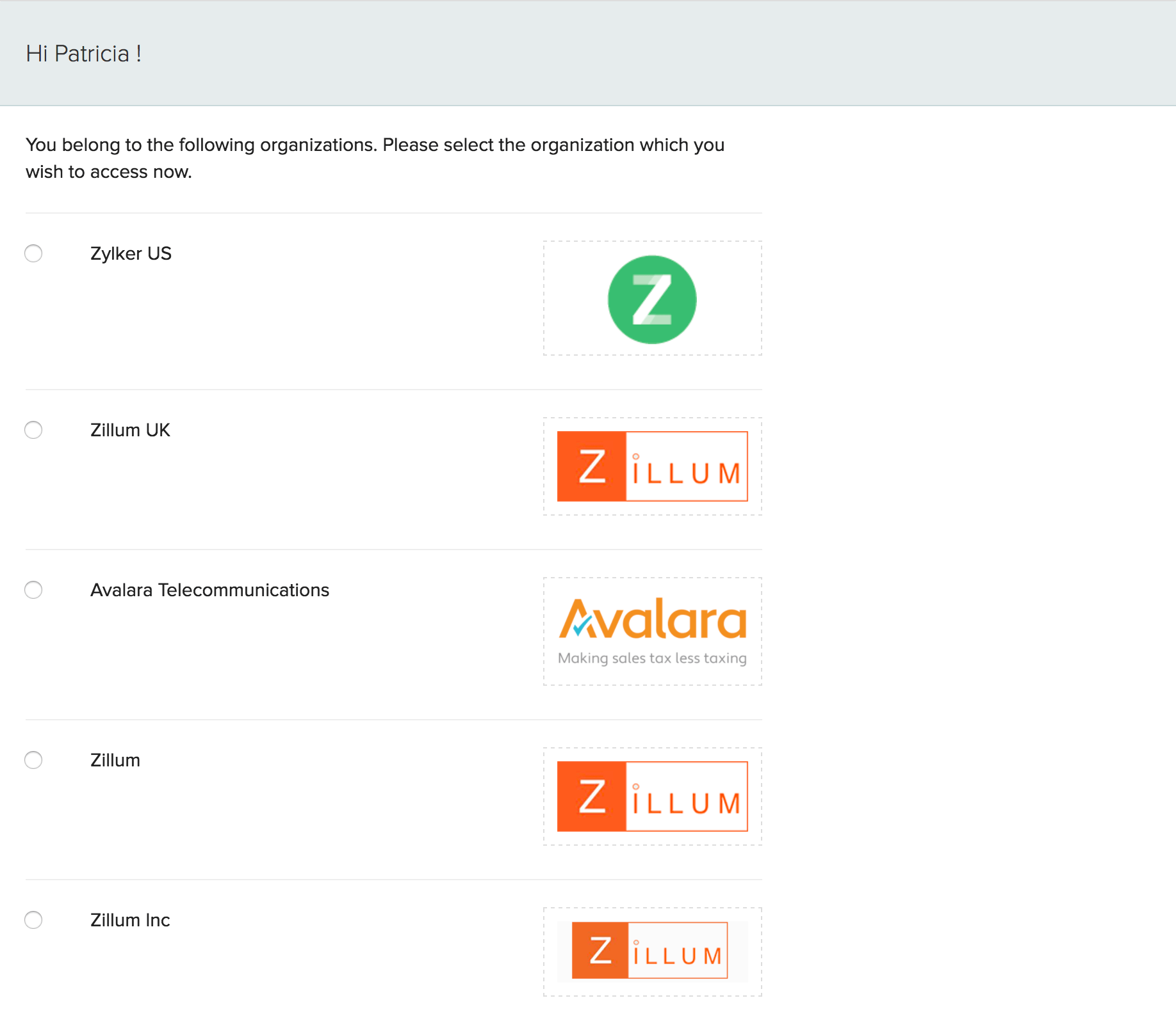 Zoho Org Chart