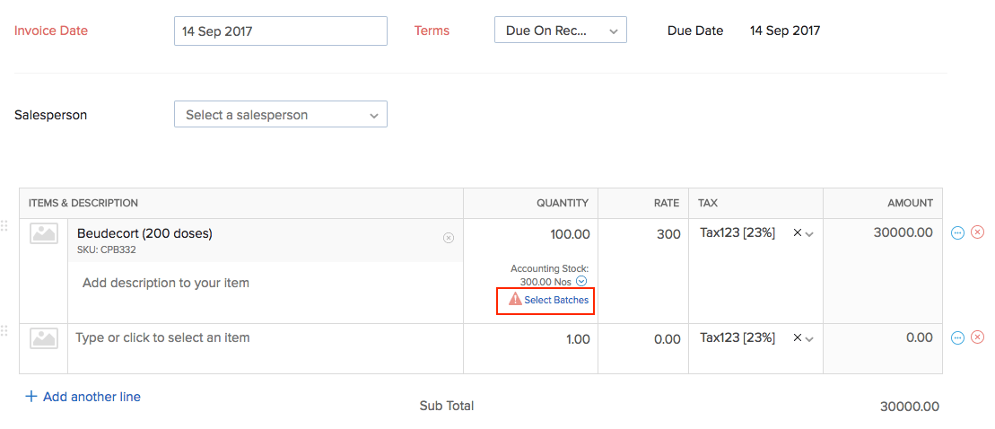 More Actions on Invoices | User guide | Zoho Inventory