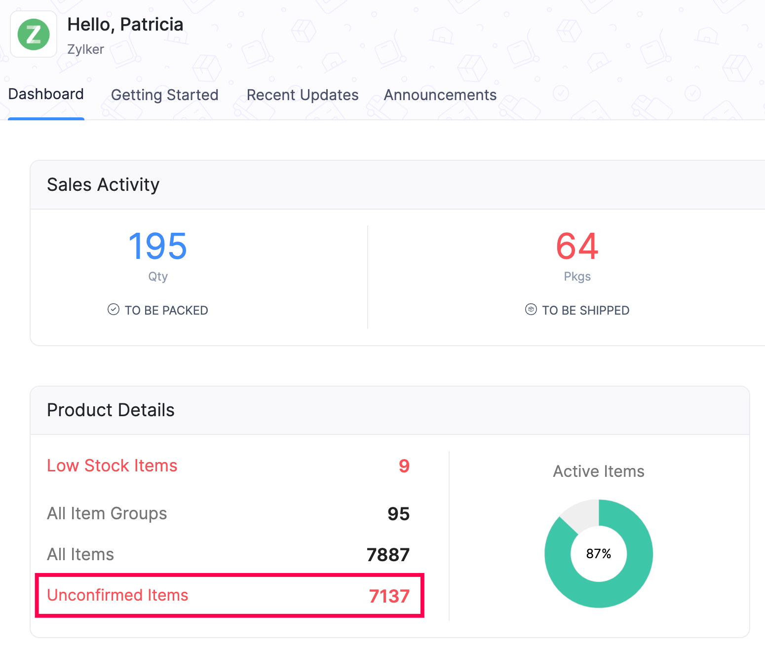 Creation of Items & Item Groups in Zoho Inventory