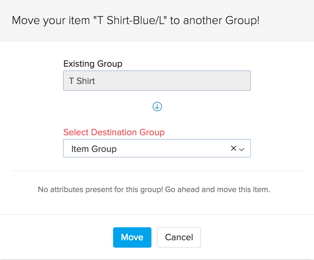 Move item to another group 2