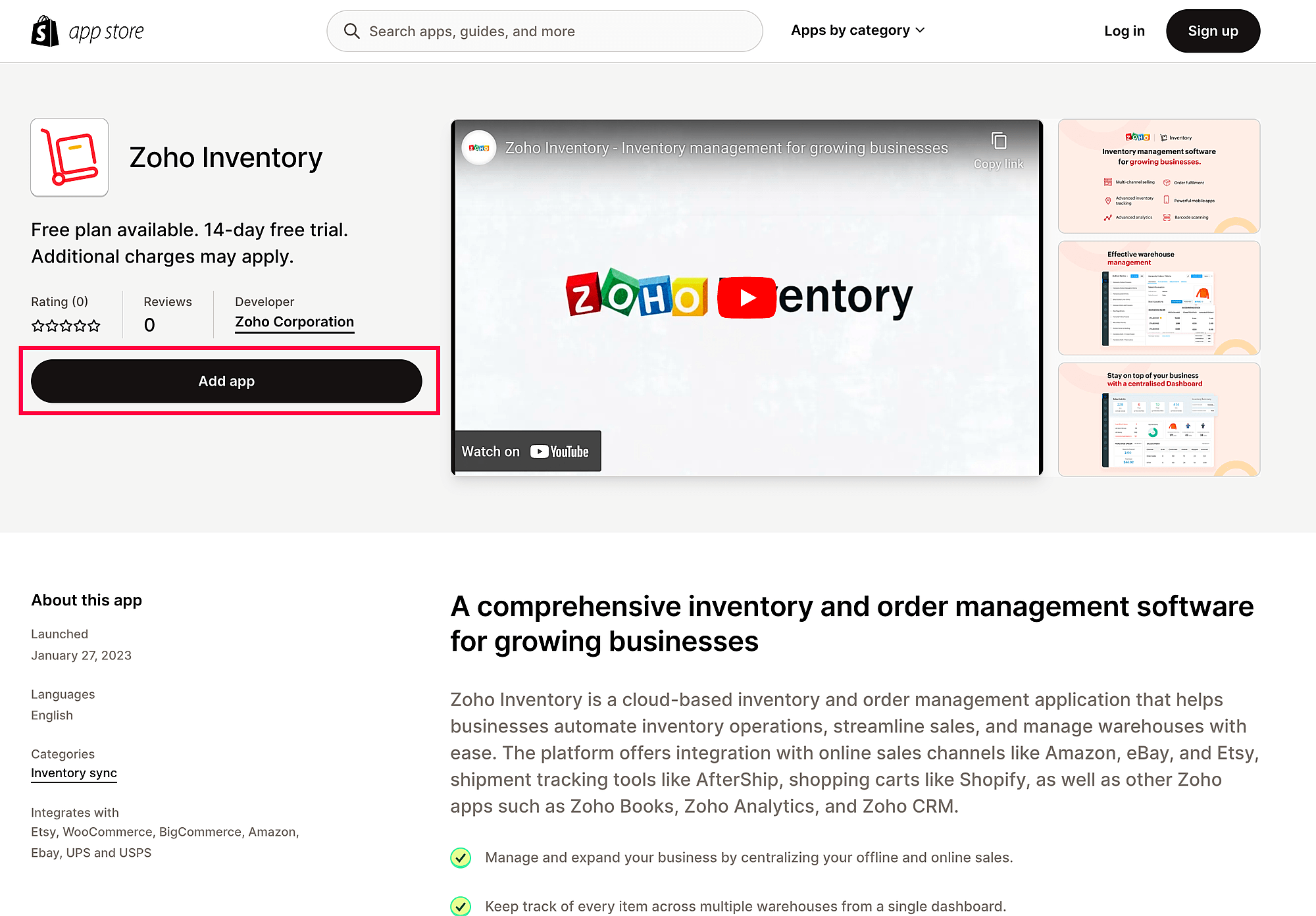 Shopify Integration User Guide Zoho Inventory