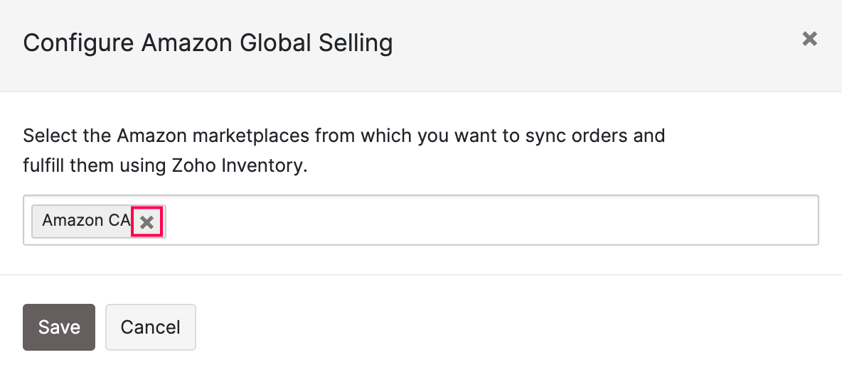 Remove Amazon Global Selling