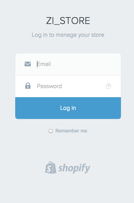 Reauthenticating your shopify account