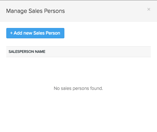 Add new sales person