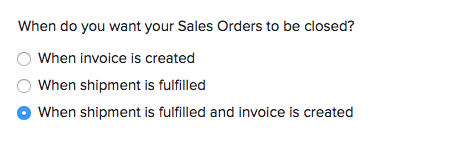 Sales order preferences