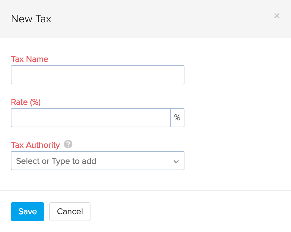 Adding new tax screen shot