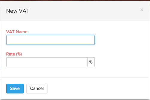 New VAT pop-up