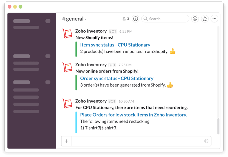 Notifications in Slack