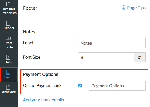 Remove payments link