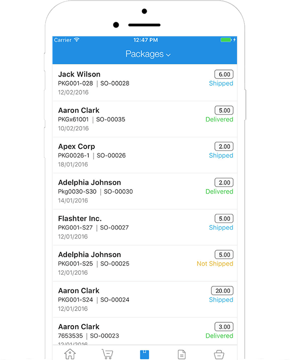 Inventory mobile app Zoho Inventory