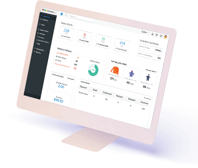 Dashboard- Inventory Management Software | Zoho Inventory