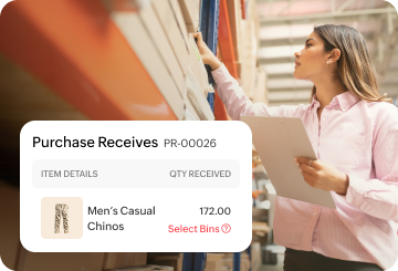 Purchase Receives - Zoho Inventory