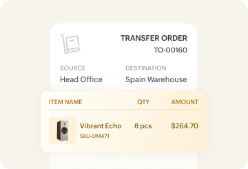 Transfer Orders - Zoho Inventory
