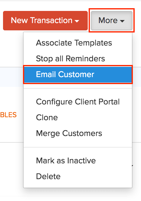 Email Customer