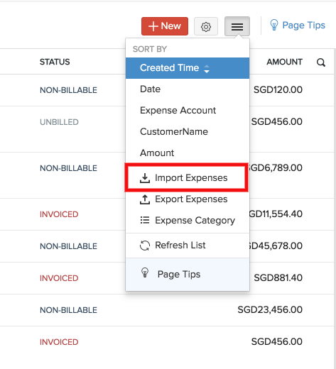 Import Expenses