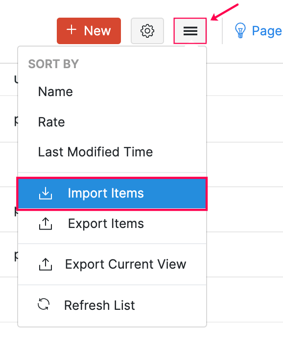 Import Option