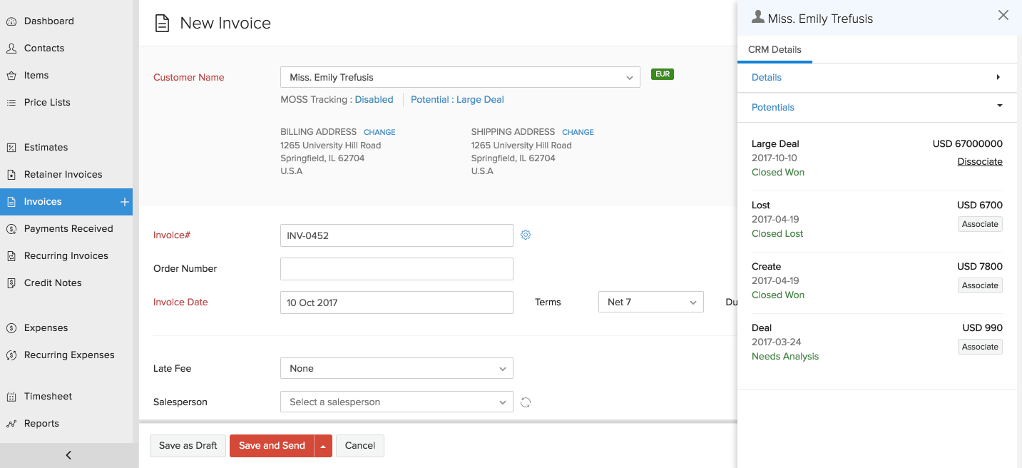 Zoho Invoice Zoho CRM integration, zoho crm invoices, Help Zoho