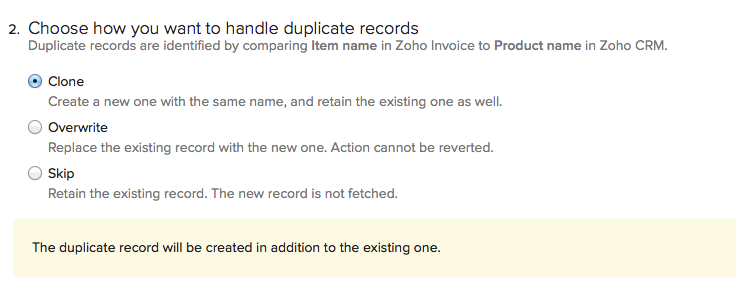 Handling Duplicate Records