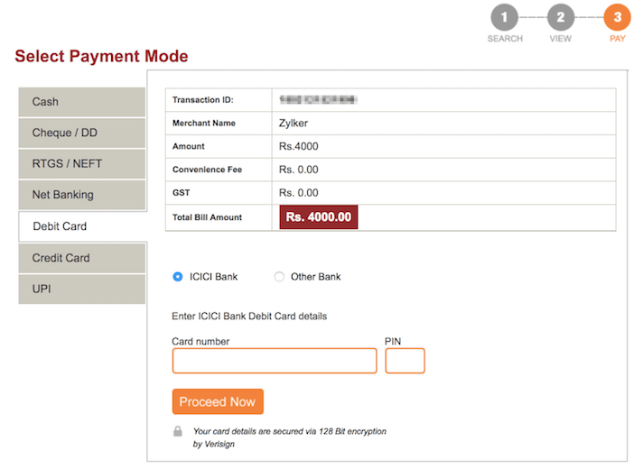 Icici Bank Eazypay Integration Help Zoho Invoice