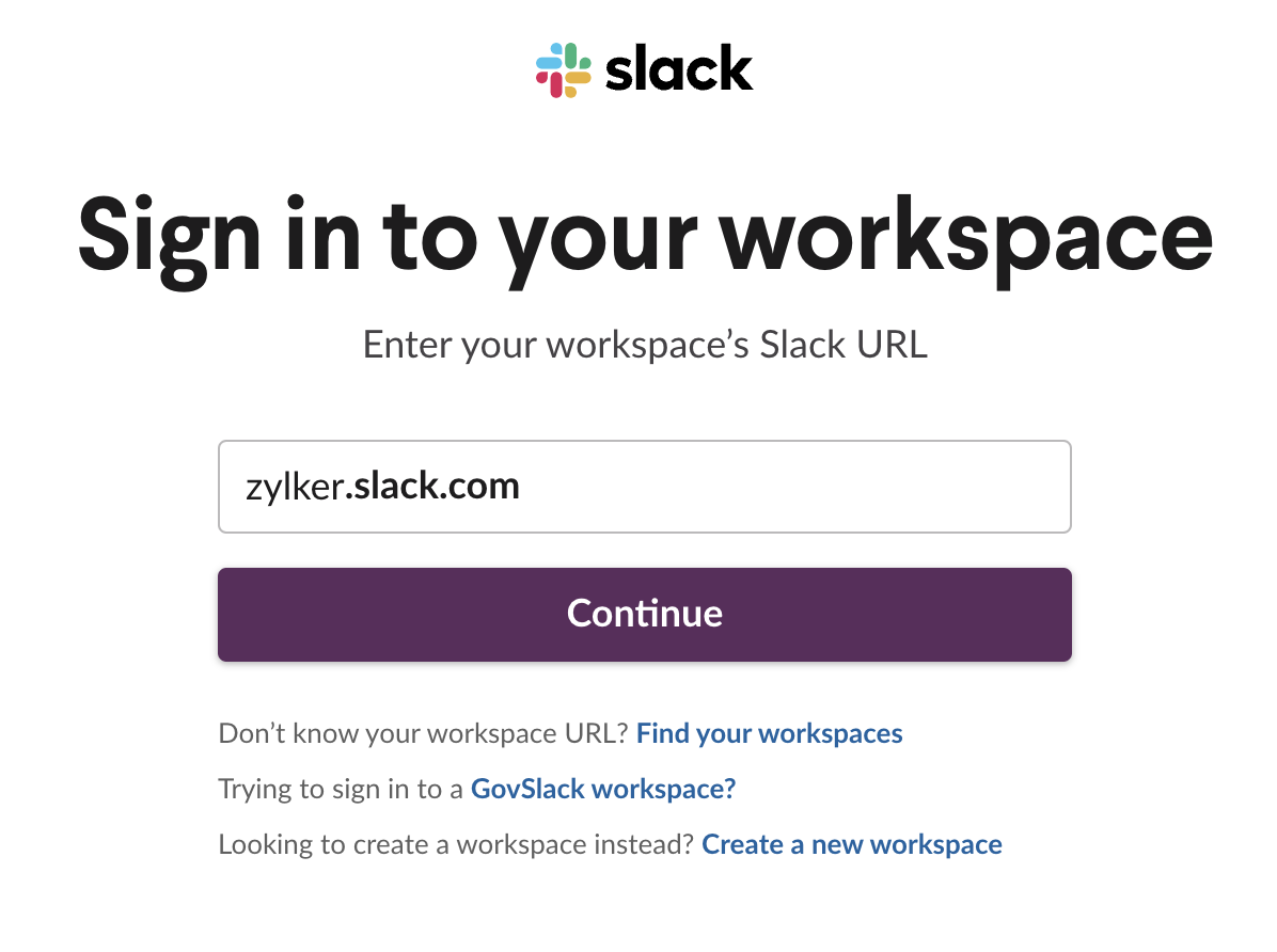 slack login web