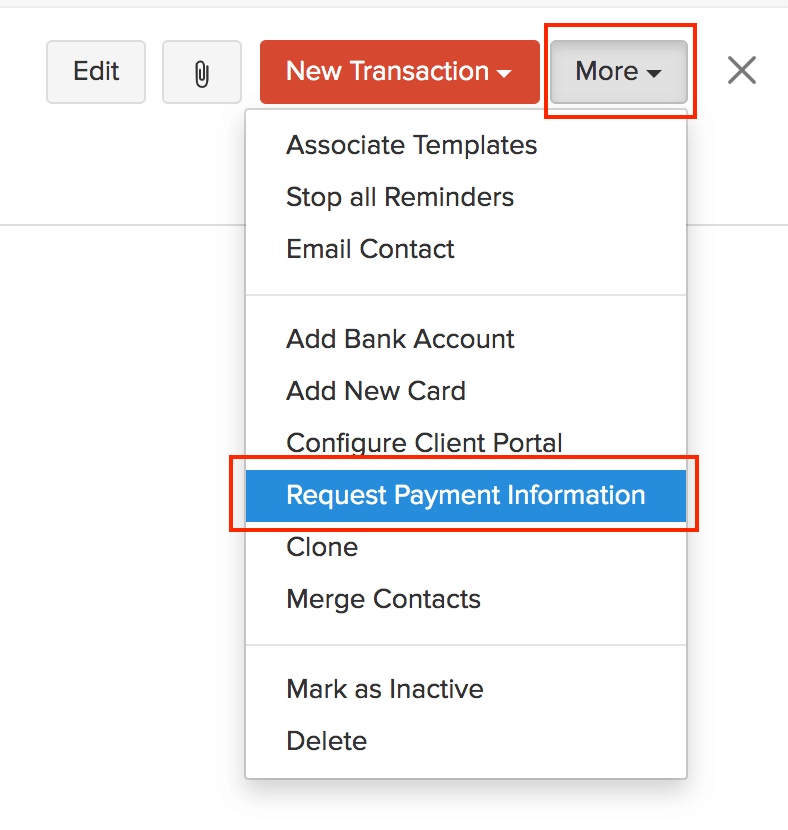 Request Payment Info