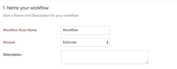 workflow name