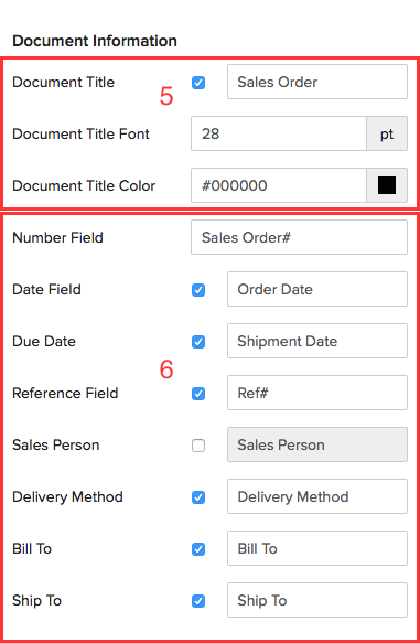 Header & Document Info