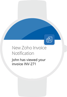 Invoicing App for Android Watch - Zoho Invoice
