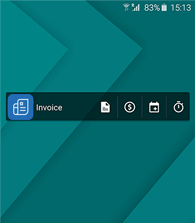 Invoice App Home Screen