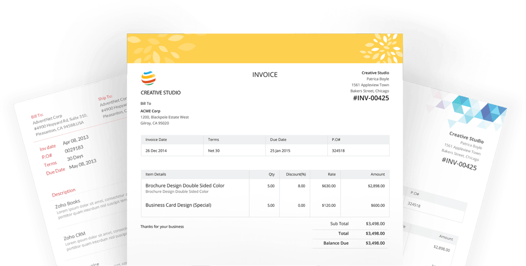 Invoicing For Creative Designers Zoho Invoice