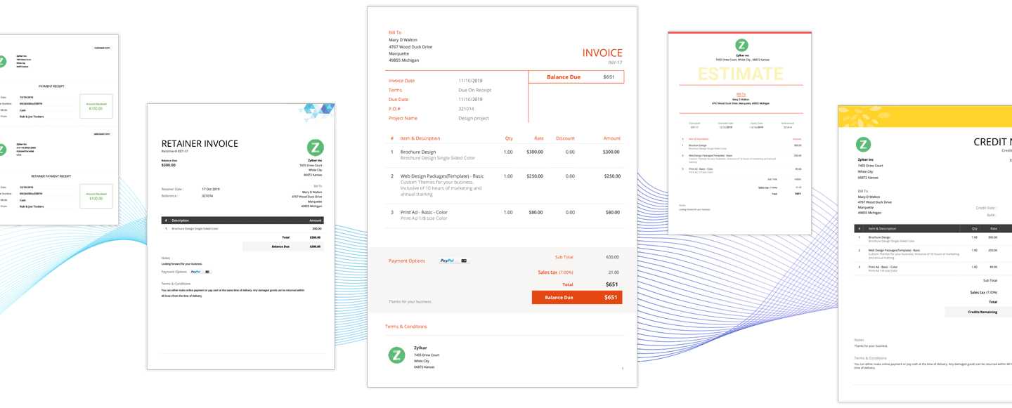 Online Invoicing For Auto Repair Shops Zoho Invoice