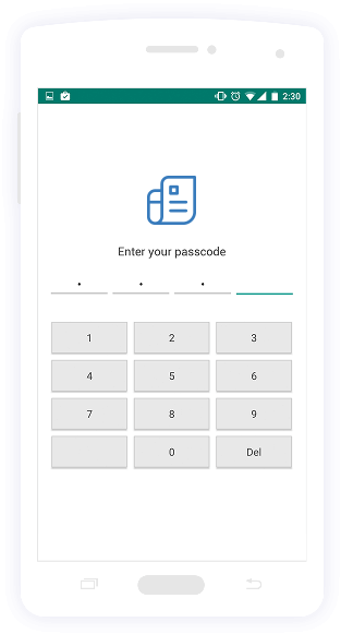 Passcode lock in Invoicing App - Zoho Invoice