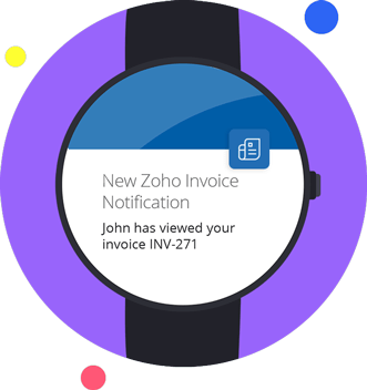 Android Watch Invoicing App - Zoho Invoice