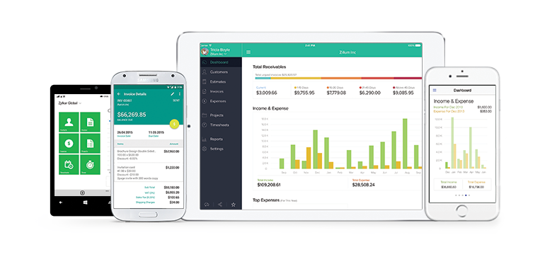 Zoho Invoice Mobile Apps