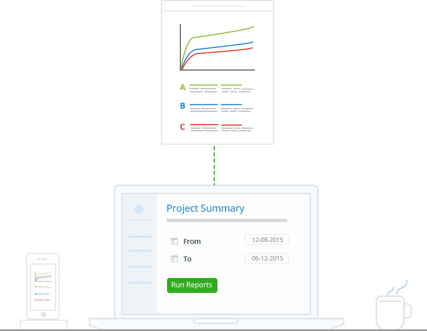 Run Reports on Projects and Manage Projects Better with Online Time Tracking Software - Zoho Invoice