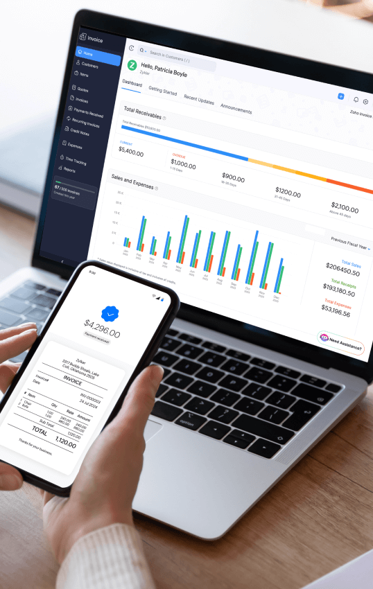 Free invoicing software - Zoho Invoice