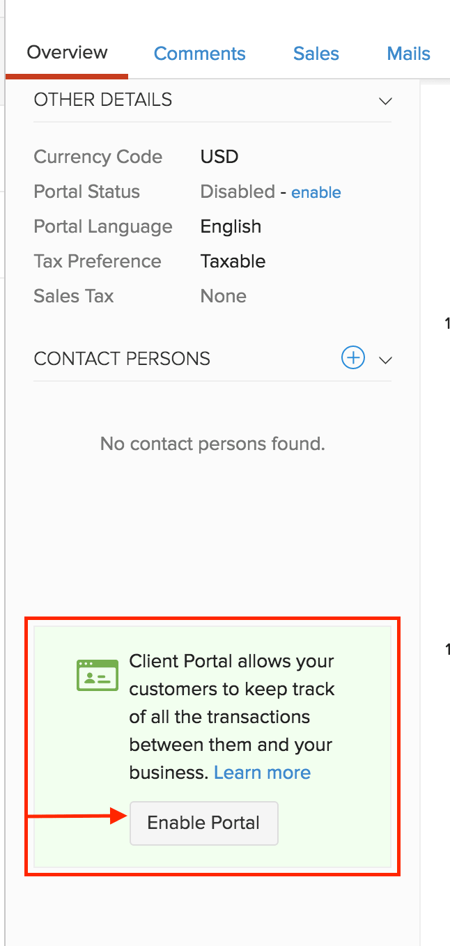 Reinvite to customer portal