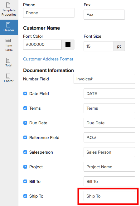 Enable shipping address