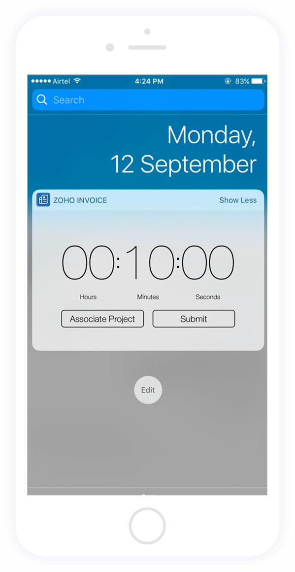 Time tracker Track your work hours Zoho Invoice