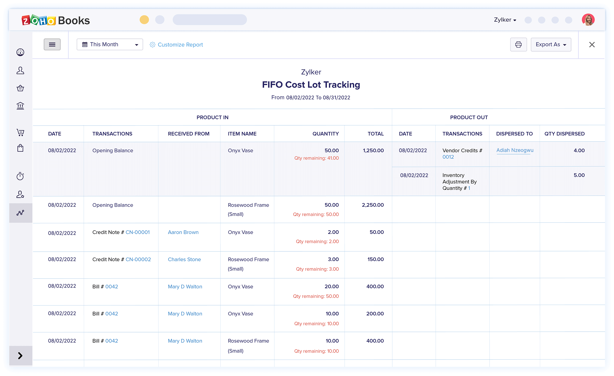 Accounting Software with Inventory Tracking for Small Business Zoho Books