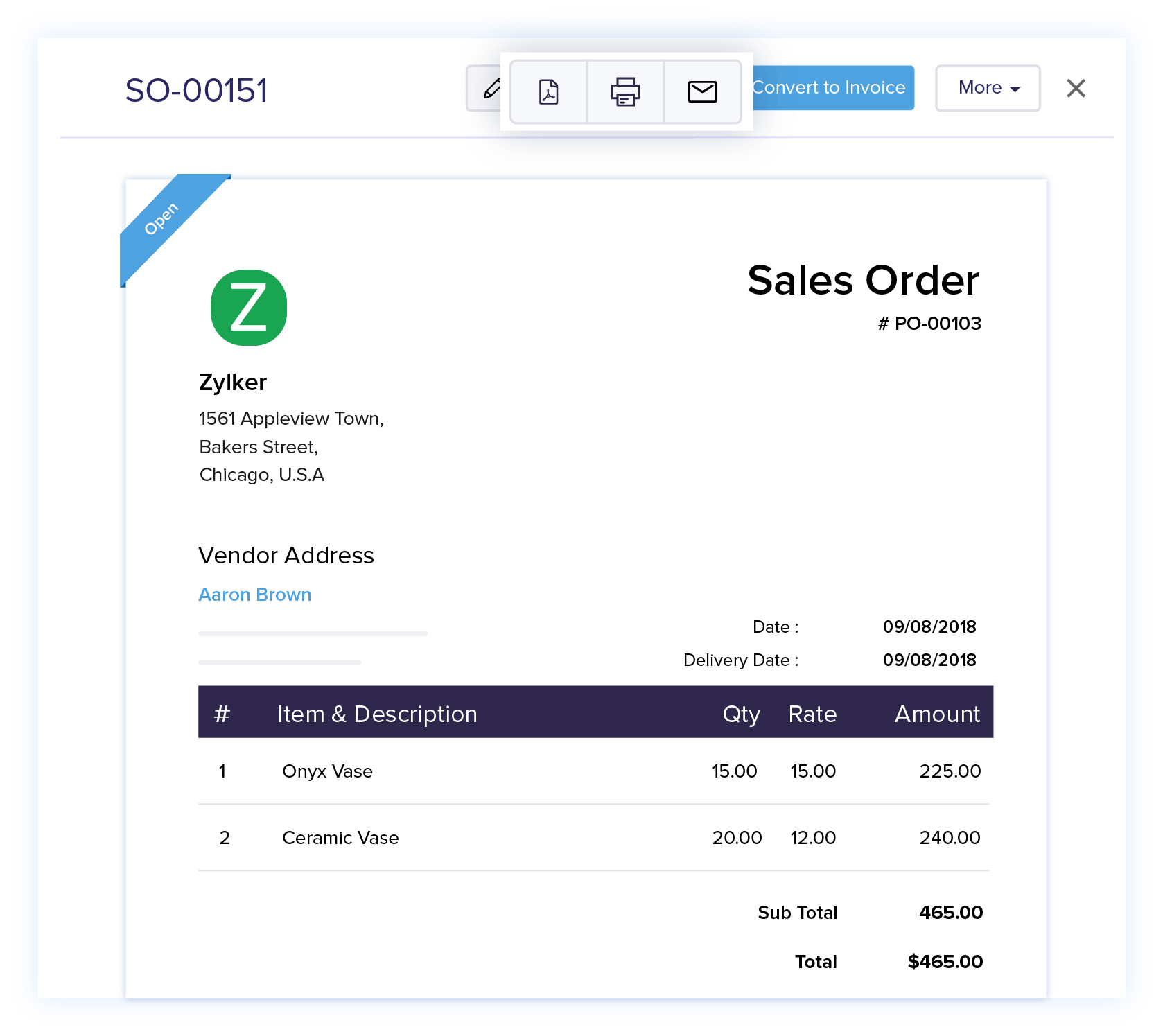  Create Copies of Sales Orders - Sales Order System | Zoho Books 