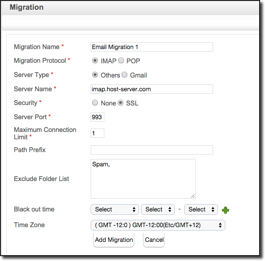 Zoho Mail Email Migration Via POP IMAP