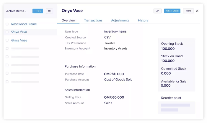 Inventory Management - Online Accounting Software | Zoho Books