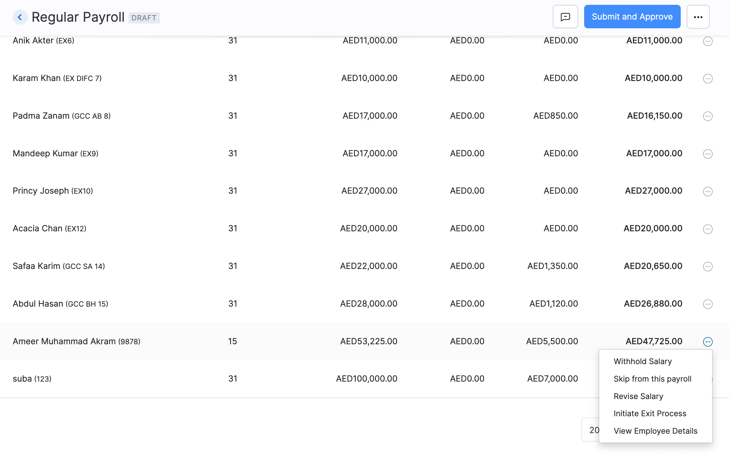 Pay Runs | Zoho Payroll | UAE Help | Help