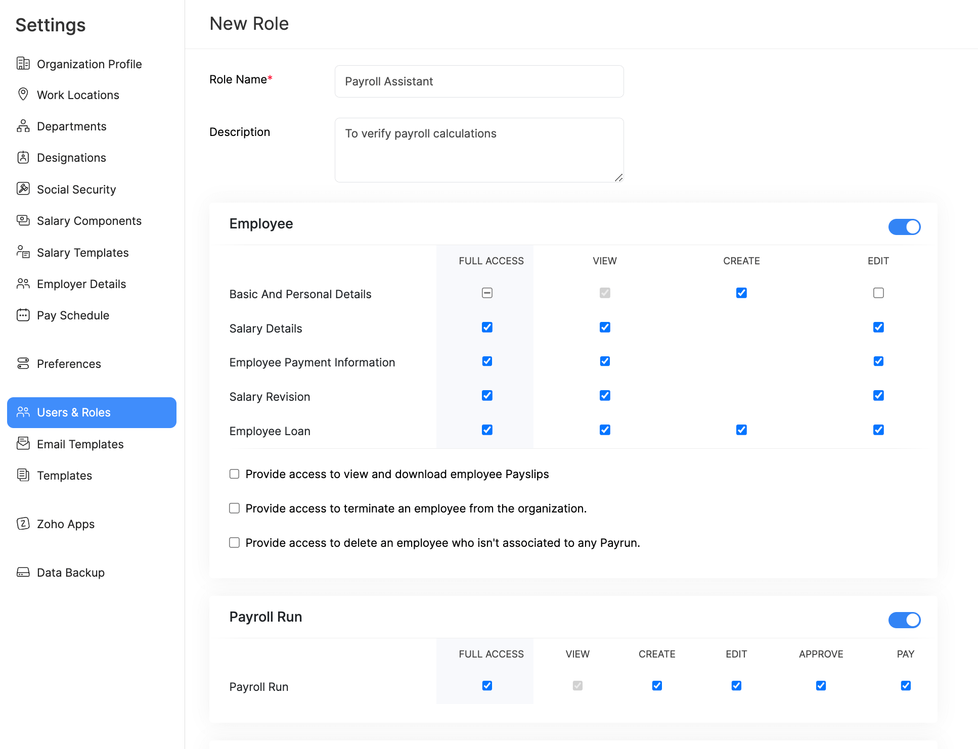 Users and Roles